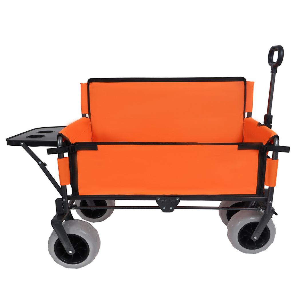 3-in-1 Folding Wagon with Bench Seat & Tabletop