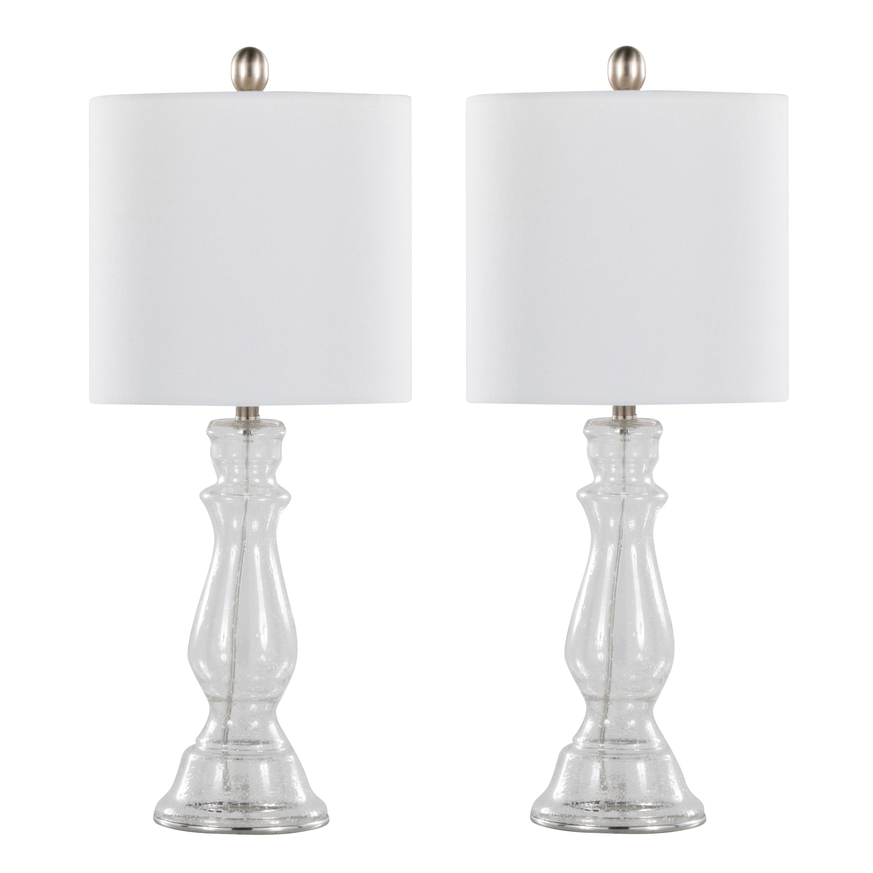 Bishop 24" Contemporary Glass Table Lamp