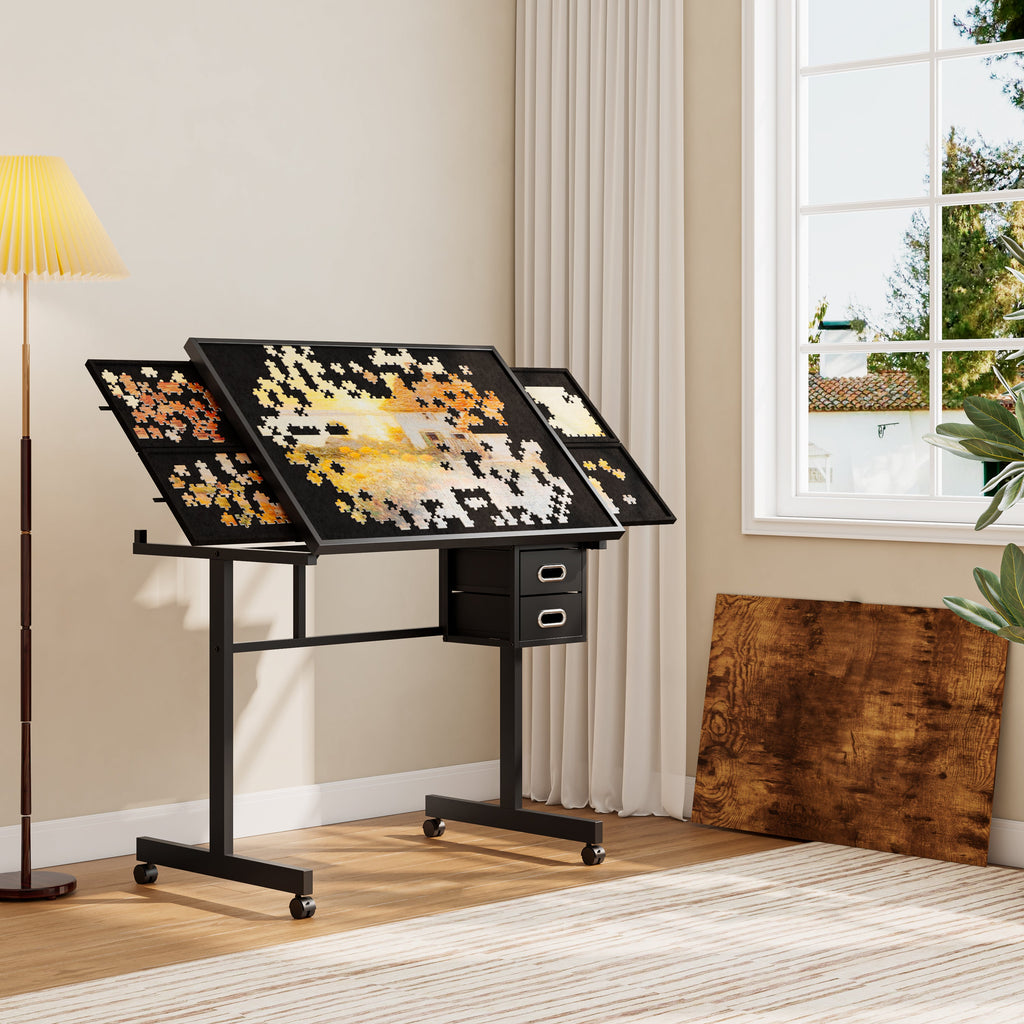1000 Pieces Jigsaw Puzzle Metal Table Board