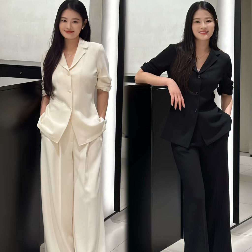 Womens Fashionable Versatile Waist-cinching Blazer
