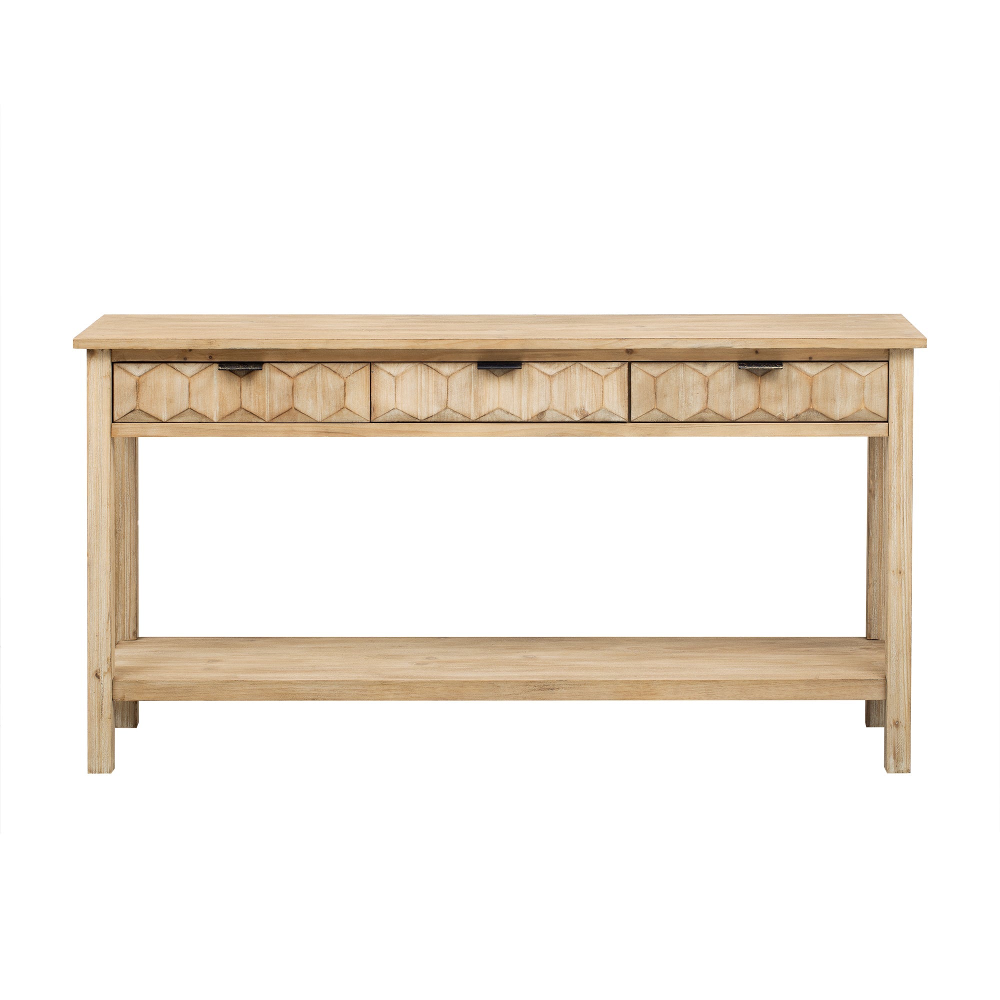 U_Style 58.3'' Fir Veneer Entryway Table