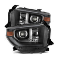 AlphaRex 14-21 Toyota Tundra LUXX-Series LED Proj Headlights Blk w/Actv Light & Seq. Sig + DRL 880835 *Discontinued