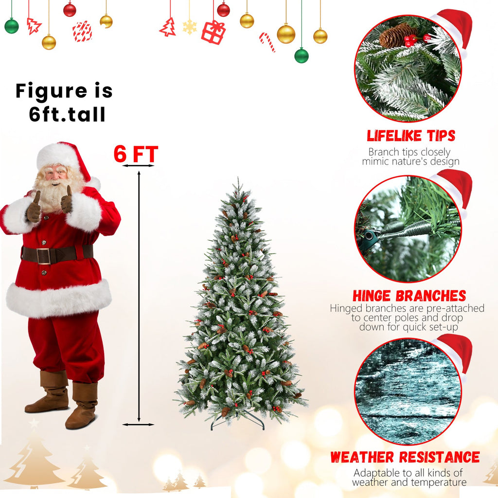 7.5FT Christmas Tree with 2514 Tips