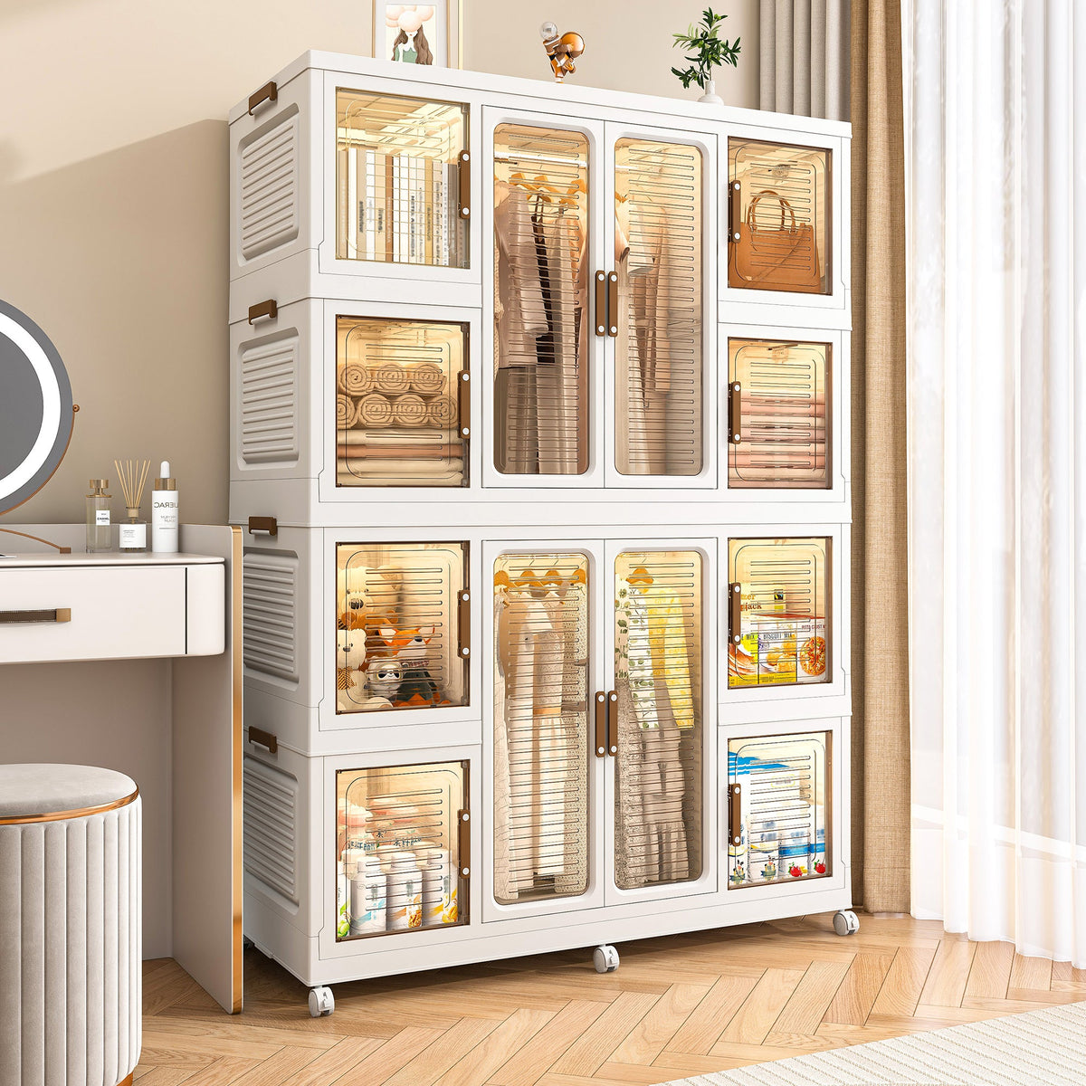 Portable Wardrobe Closet Storage Organizer