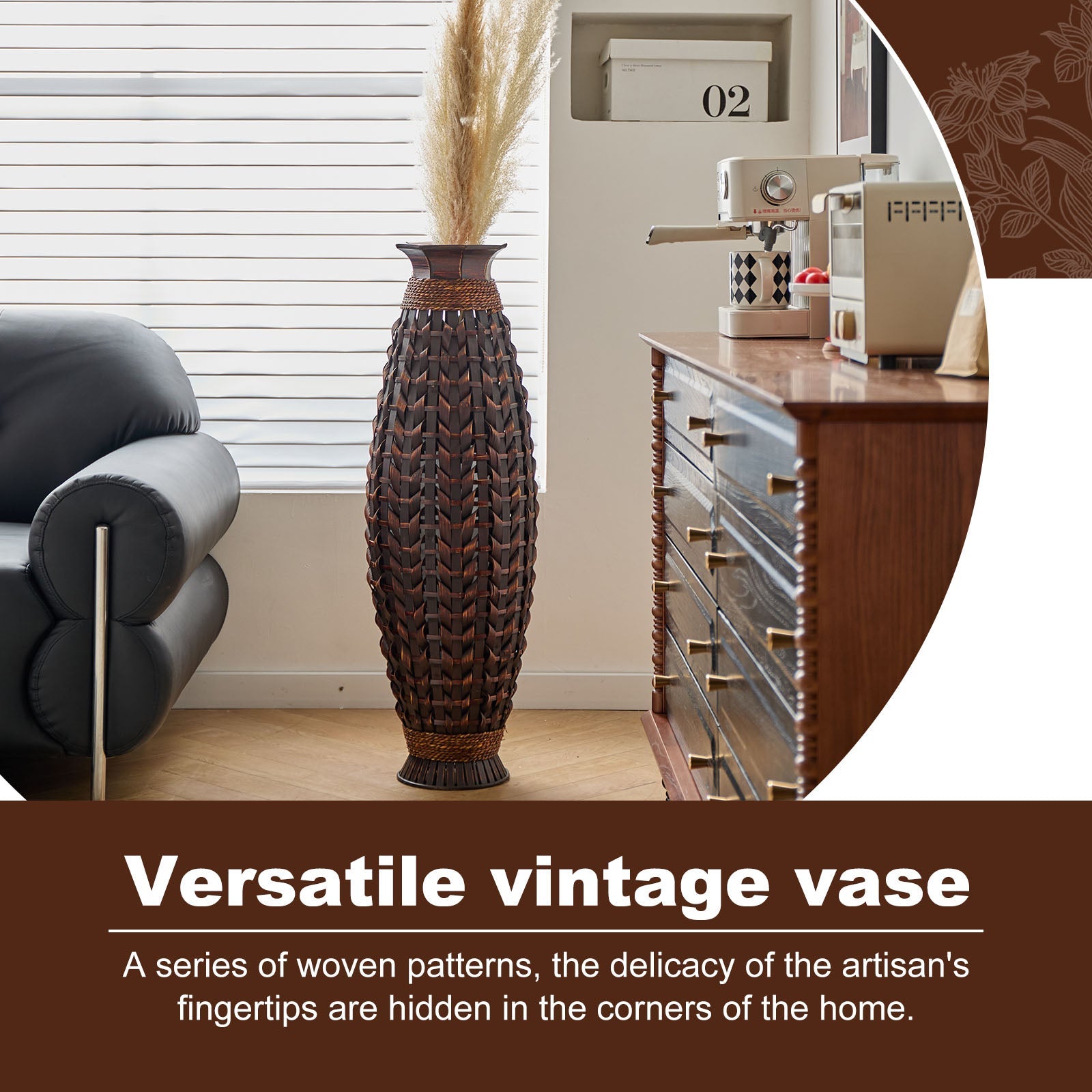 Handwoven Bamboo Vase