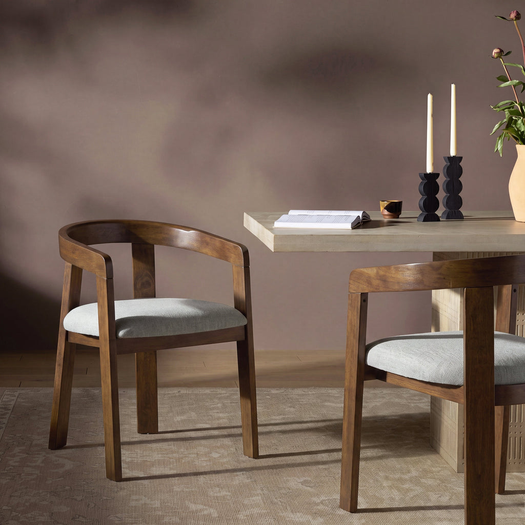 Modern Barrel Dining Chairs Set of 2
