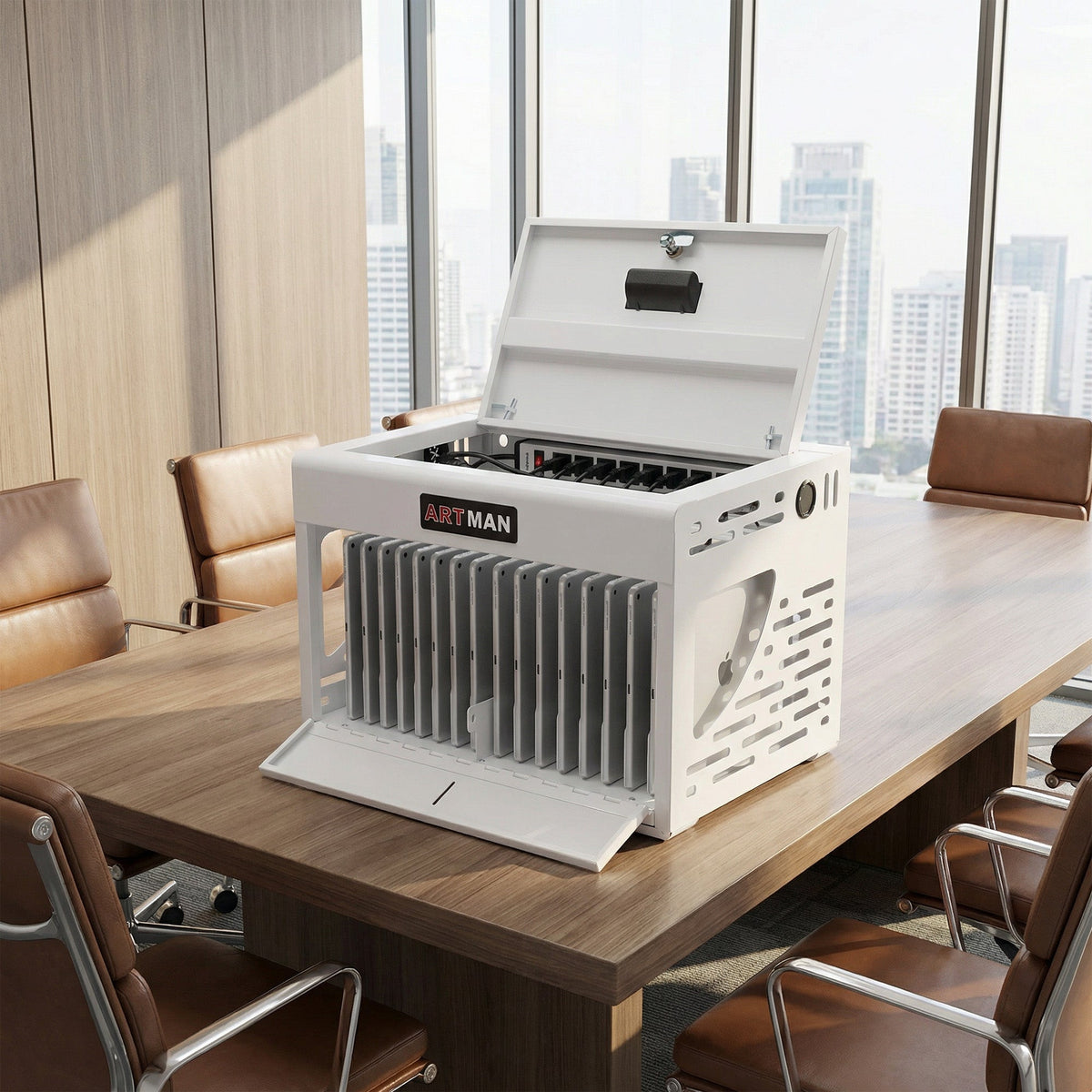 16-Device Charging Station for Laptops/Tablets