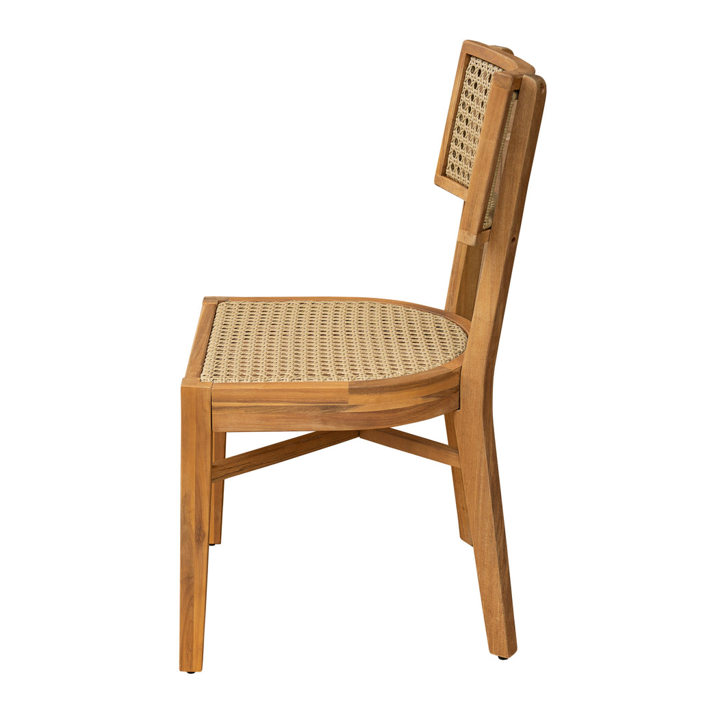 Netro Acacia Wood Dining Chair Set