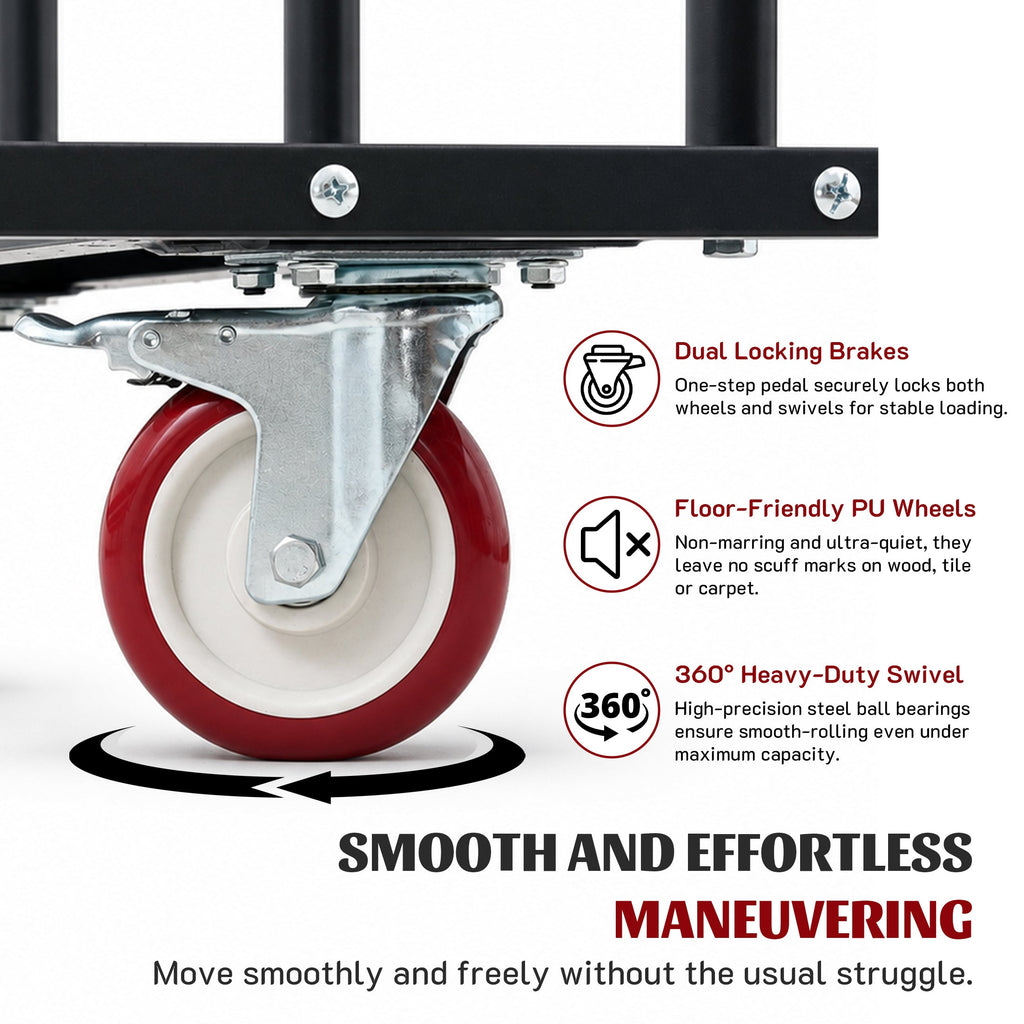 2000LBS Heavy Duty 2-in-1 Table Dolly