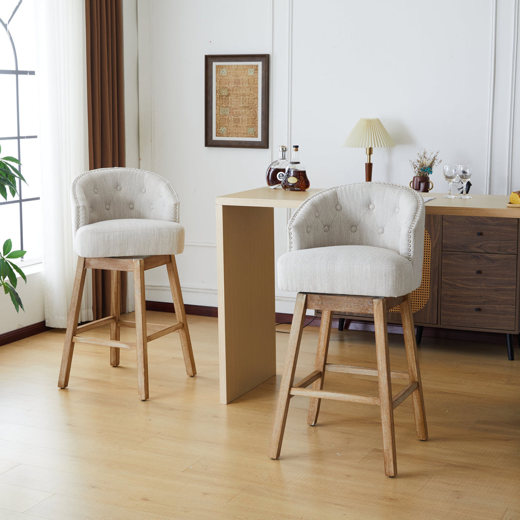 33.25" Swivel Counter Stools Set of 2