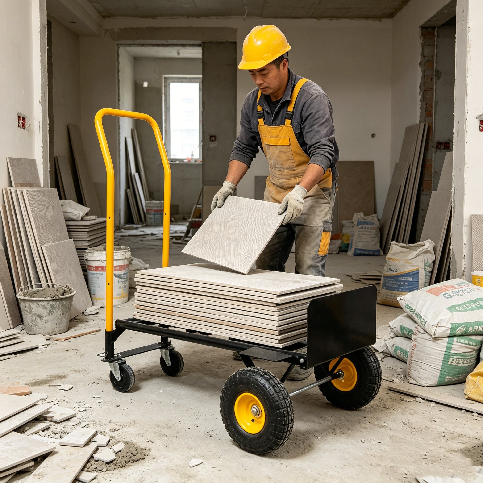 Dual Purpose Hand Truck Dolly Cart with Swivel Wheels