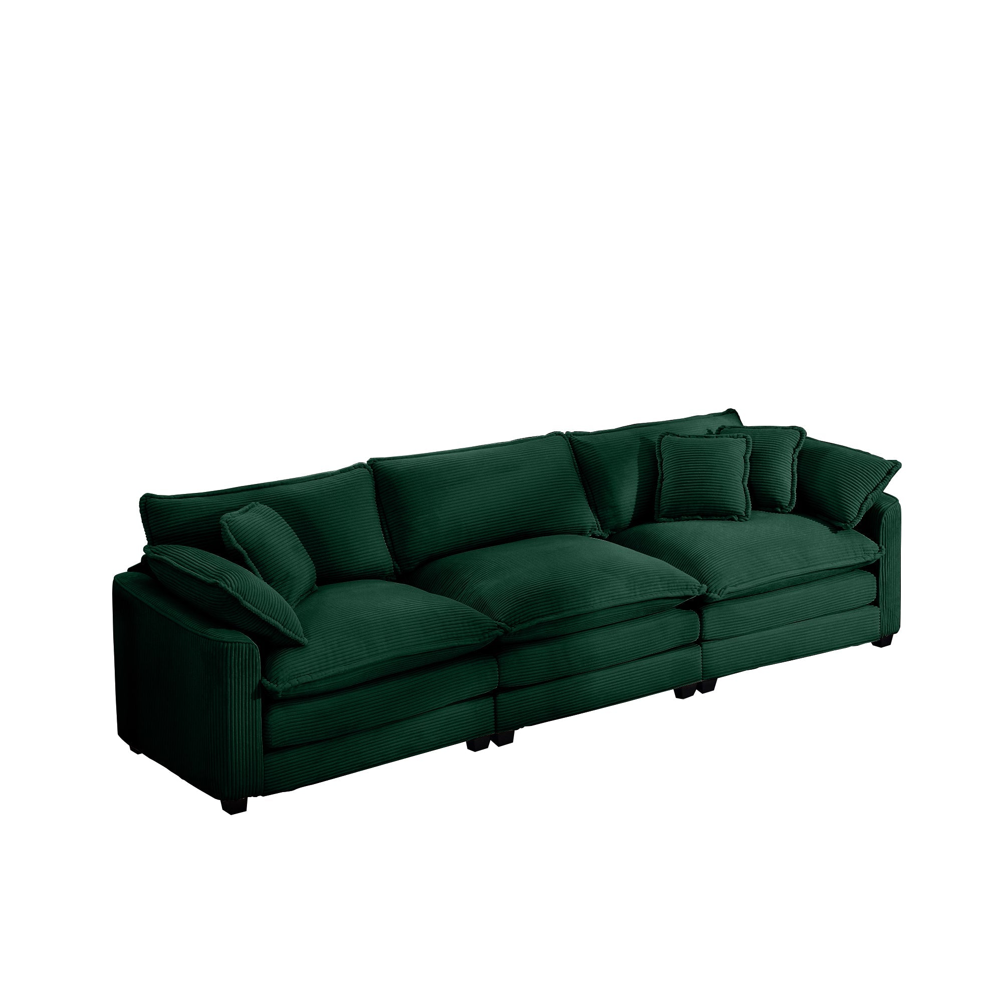 Mid-Century Modern Sectional Sofa - 3 Seater