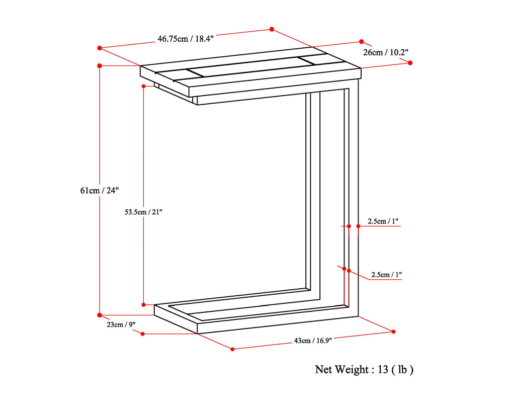 Skyler C Side Table - Birch