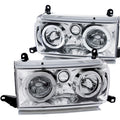 Anzo 1991-1994 Toyota Land Cruiser Crystal Headlights w/ Halo Chrome