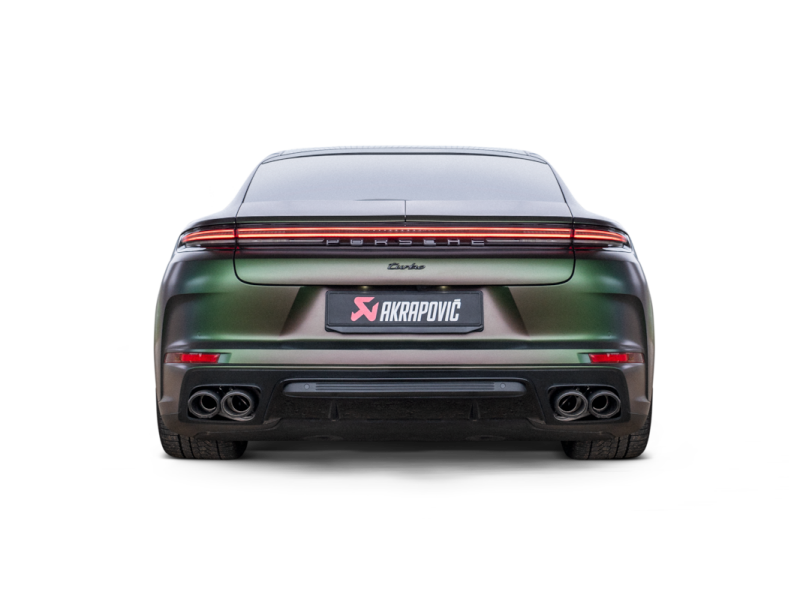 Akrapovic 2024+ Porsche Panamera Slip-On Line (Titanium) w/ Carbon Tips: Requires V6 or V8 fit kit S-PO/T/5H