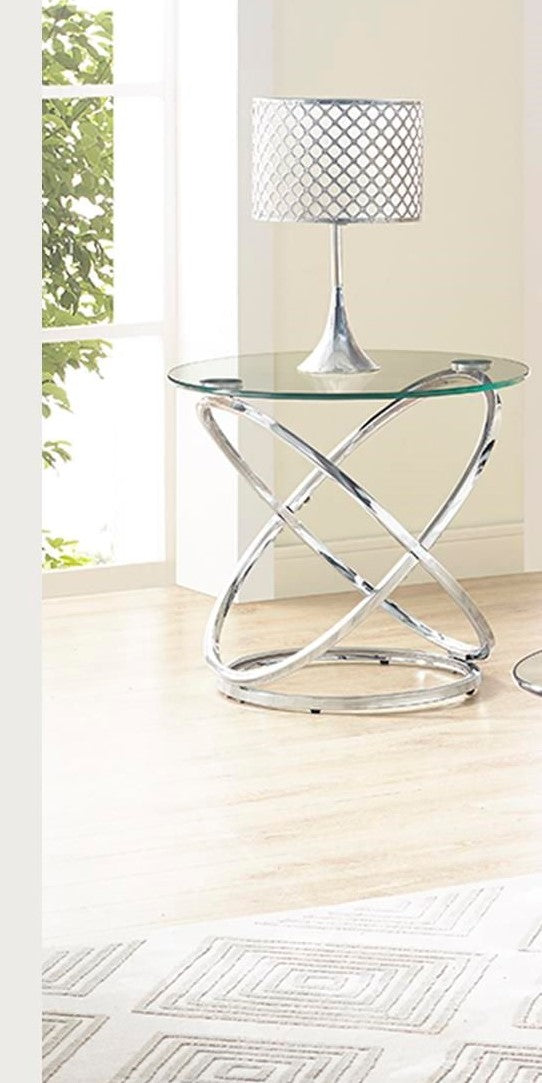 Modern Metal Cocktail Table Set