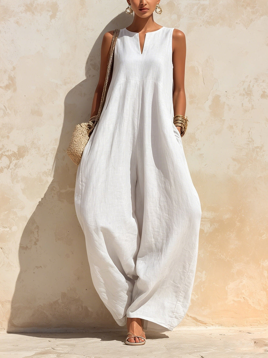 Elegant And Chic Wide-leg Jumpsuit For Women