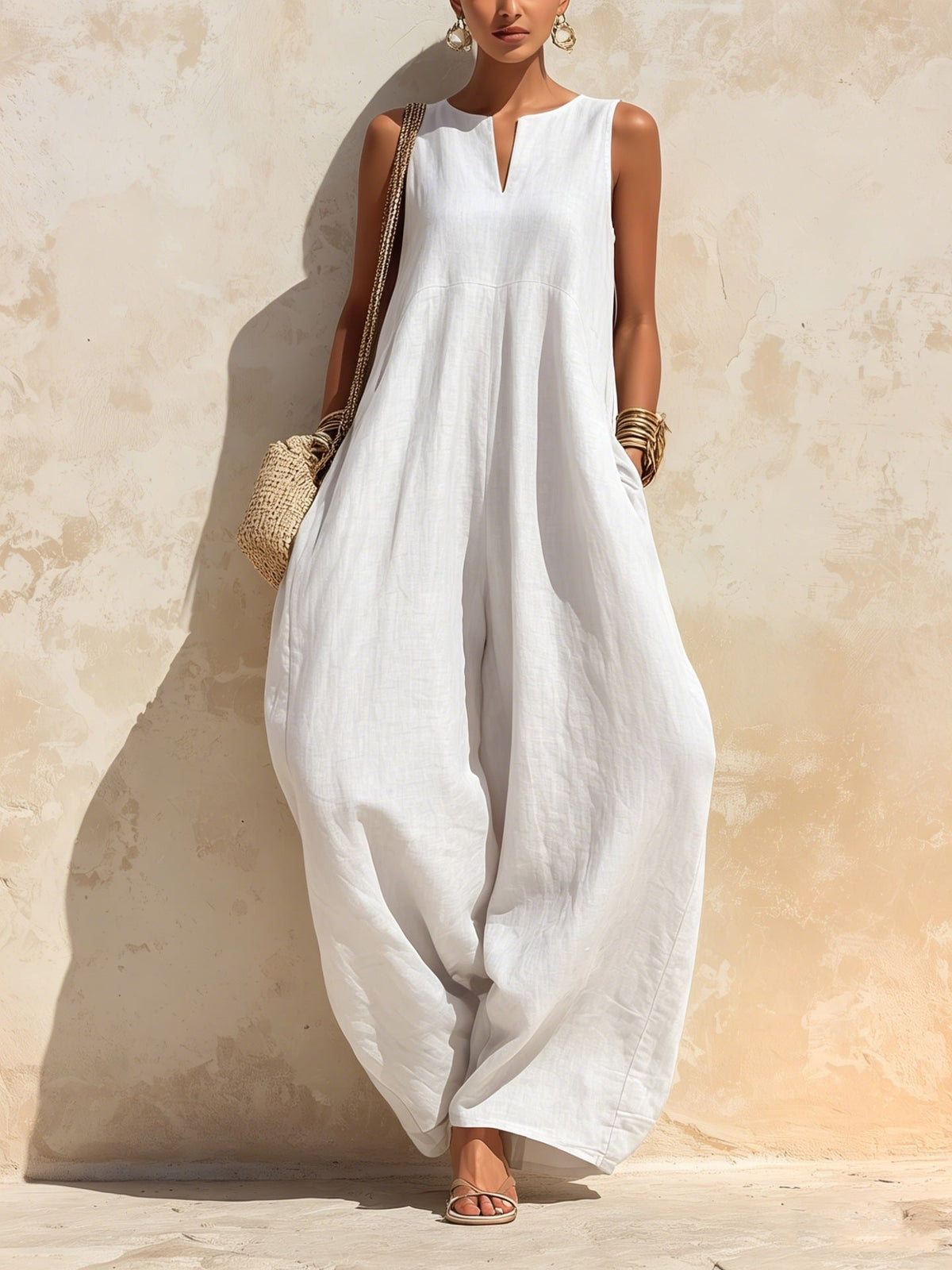 Elegant And Chic Wide-leg Jumpsuit For Women