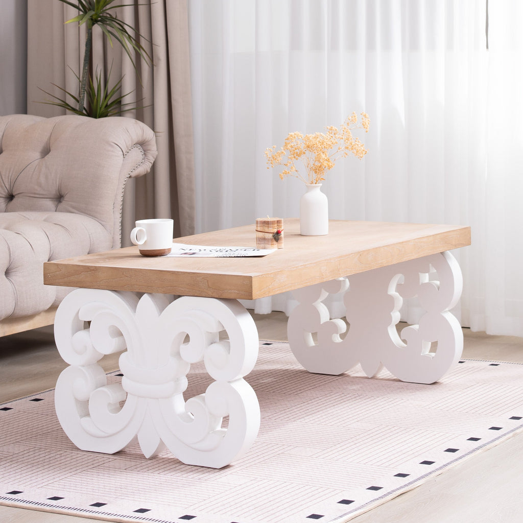 Ornate Wood Coffee Table