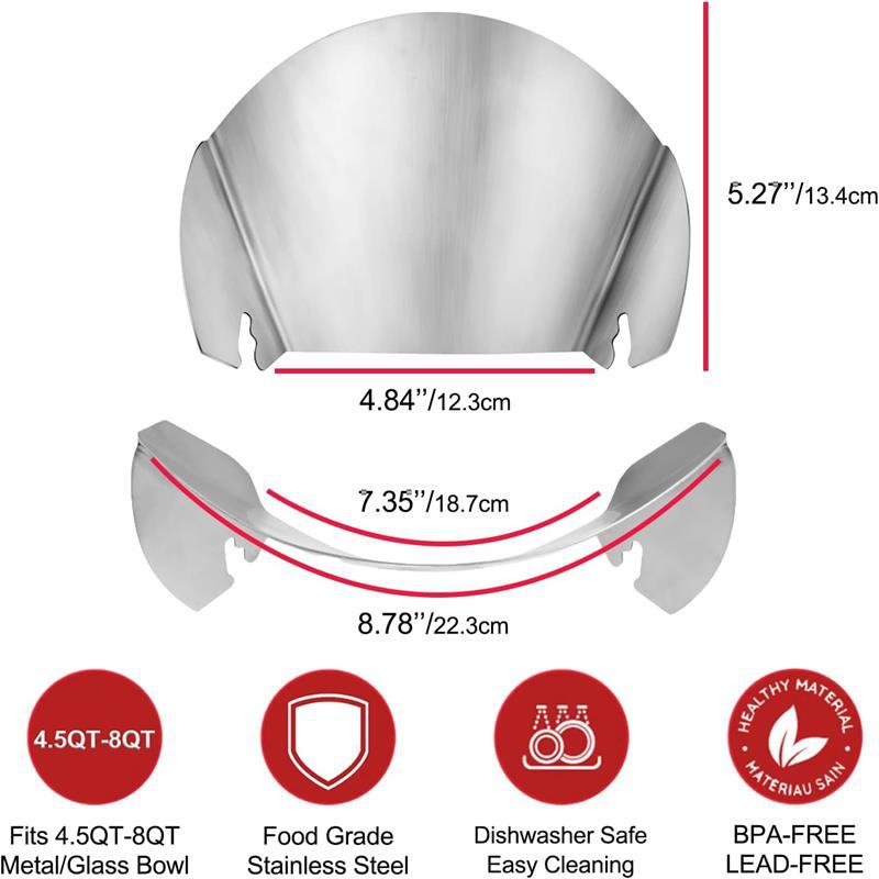 Stainless Steel Pouring Trough Material-discharging Accessories Kitchen Helper Pouring Guard