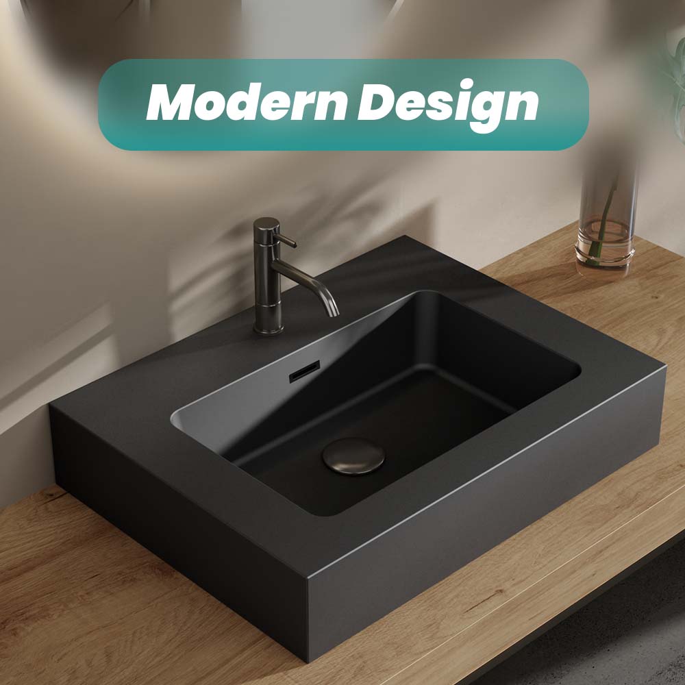 Integrated Engineered Solid Surface Basin