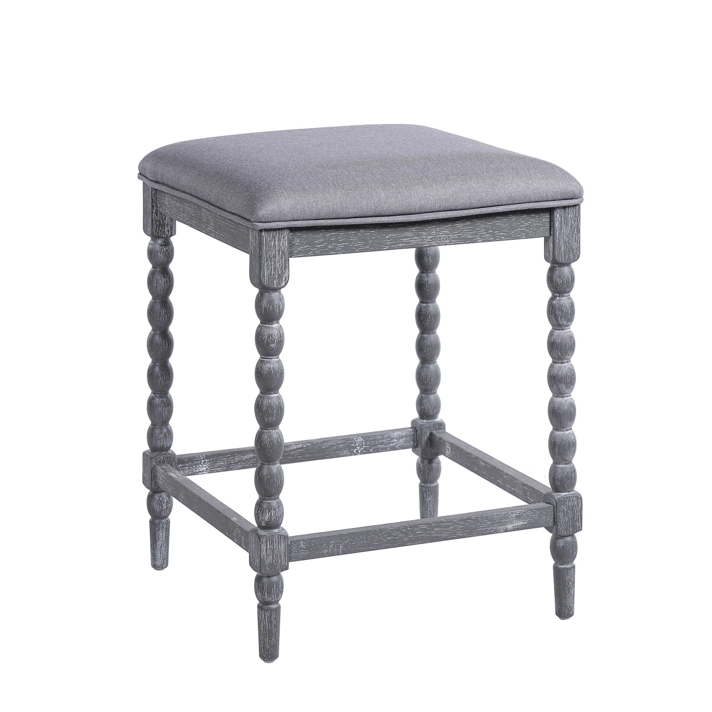 Set of 2 26'' Counter Stools with Upholstered Seat