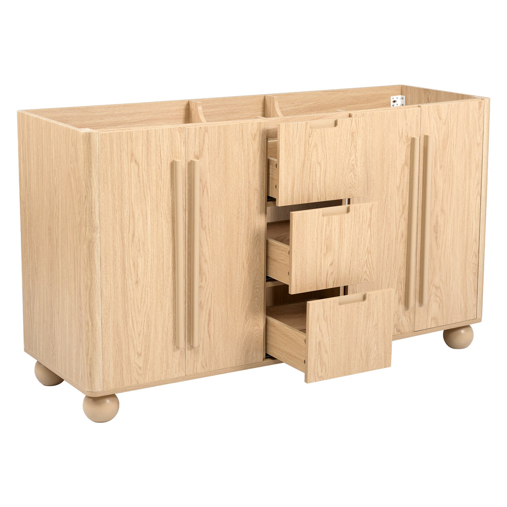 58.3" Bathroom Vanity Cabinet Only Without Vanity Top