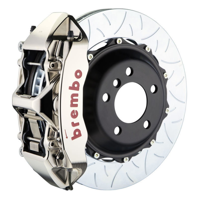 Brembo 07-12 335i (Excl. xDrive) Front GTR BBK 6 Pist Billet 355x32 2pc Rotor Slotted Type3- Nickel 1M3.8010AR