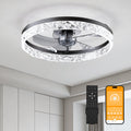 19.7" Ceiling Fan with Lights Remote and APP Control