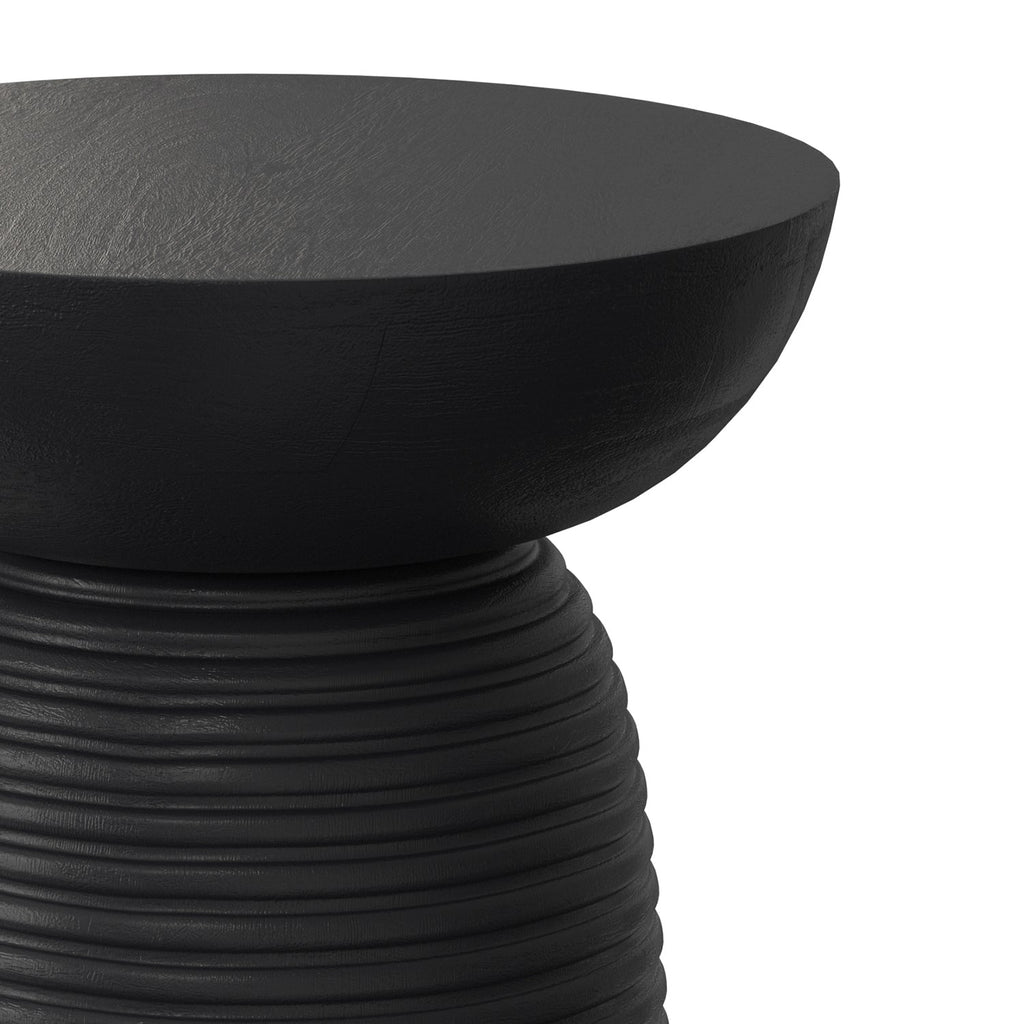 Boyd 13 Inch Ribbed Accent Table