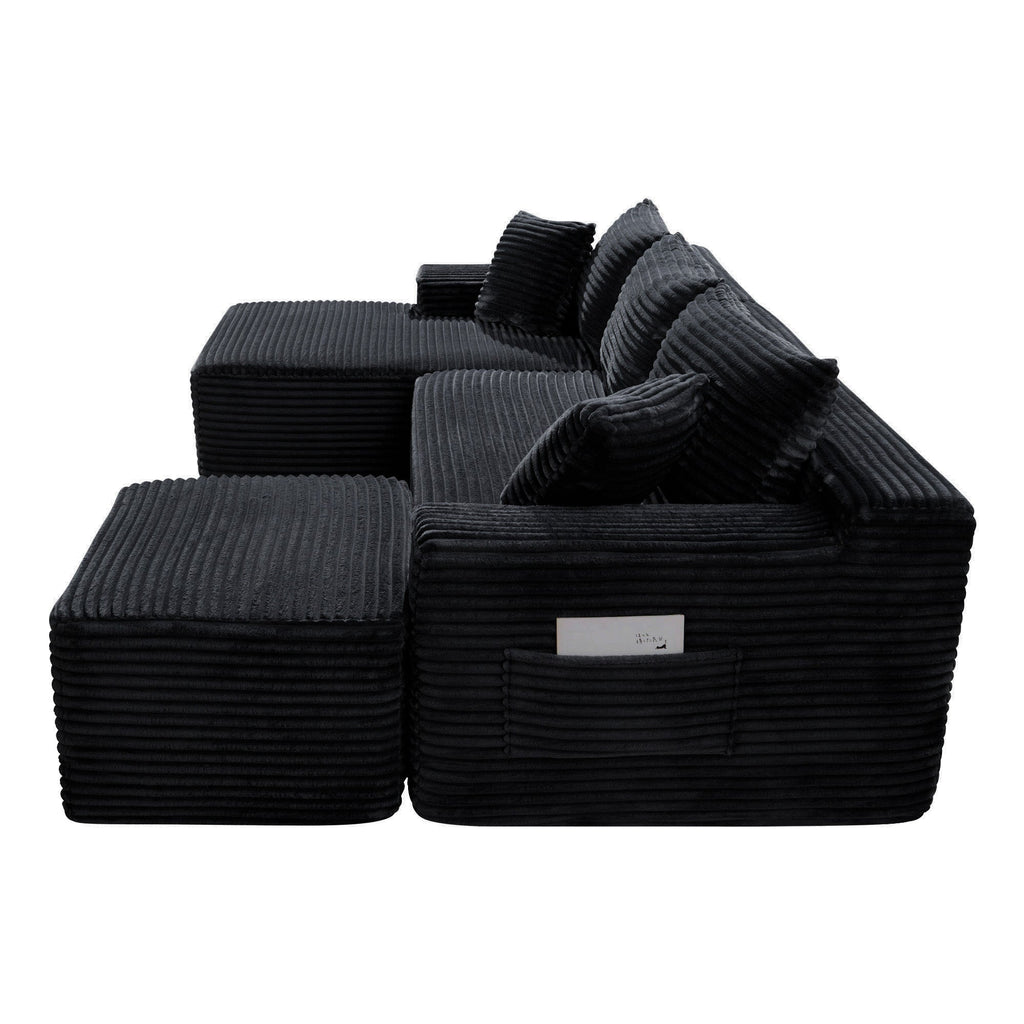 106.3" U-Shaped Cloud Sectional Sofa