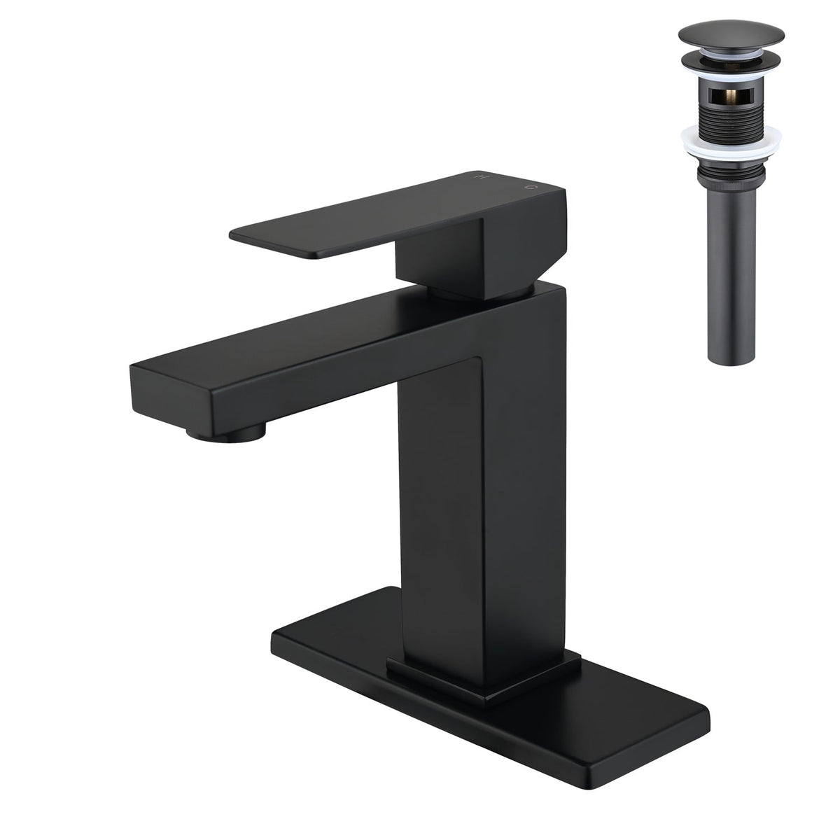 Single Handle Bathroom Sink Faucet with Pop-Up Drain