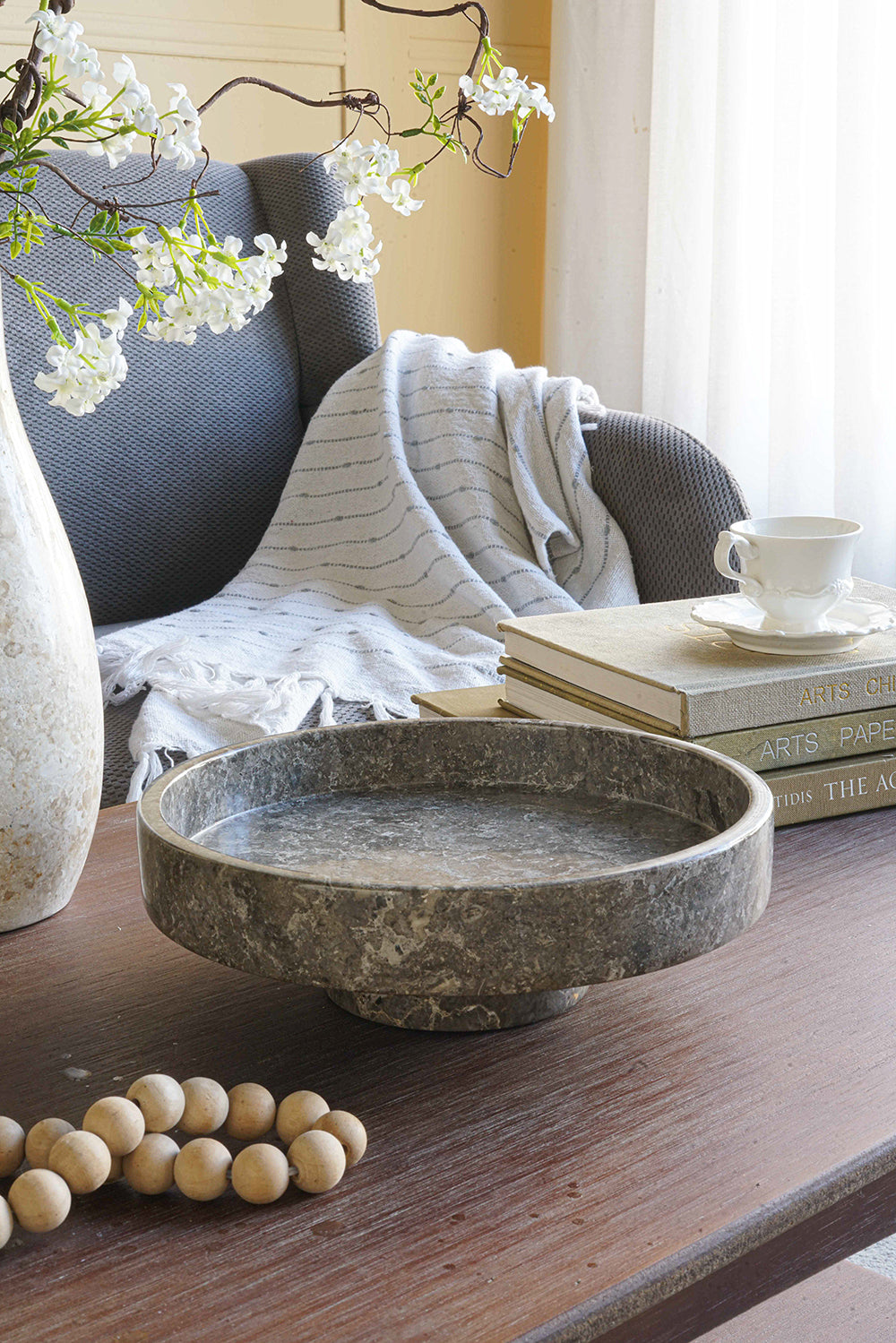 10x10x3" Marble Pedestal Plate