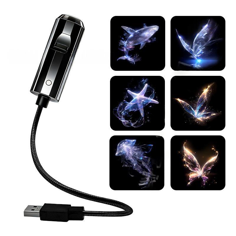 Portable USB Starry Sky Projection Night Light With Interchangeable Slides