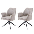Modern Fabric Dining Chair Set of 2