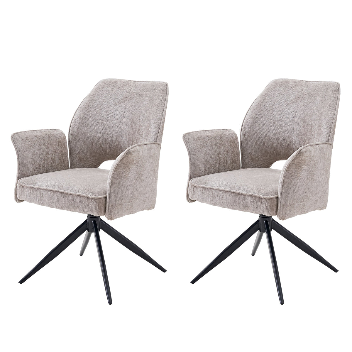 Modern Fabric Dining Chair Set of 2
