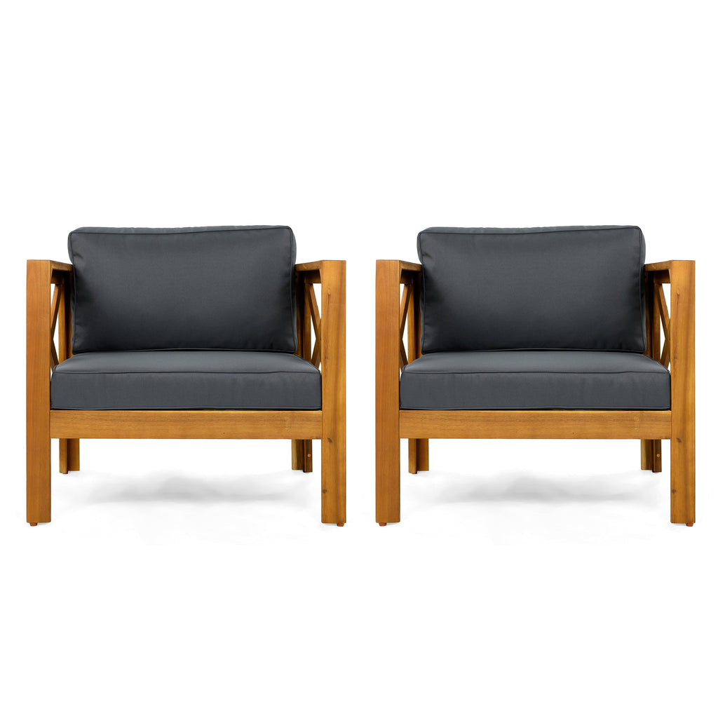 Patio Conversation Set, Outdoor Wood Conversation Seat