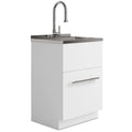 Metro 24" Laundry Cabinet with Faucet and Stainless Steel Sink