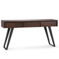 Lowry 60 Inch Wide Solid Acacia Wood Console Sofa Table