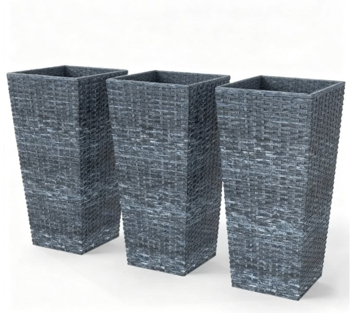 Taper Planters Set of 3 for Outdoor Plants
