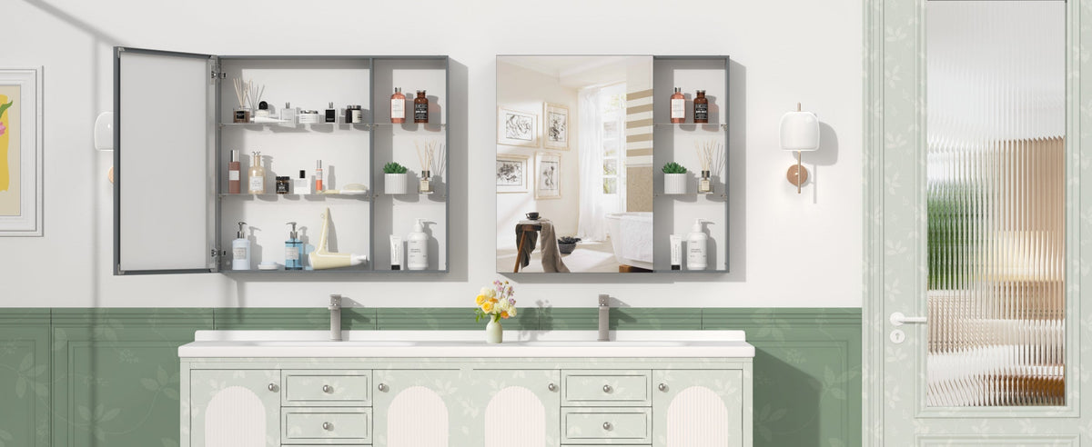 30'' x 28'' Medicine Cabinet with Mirror