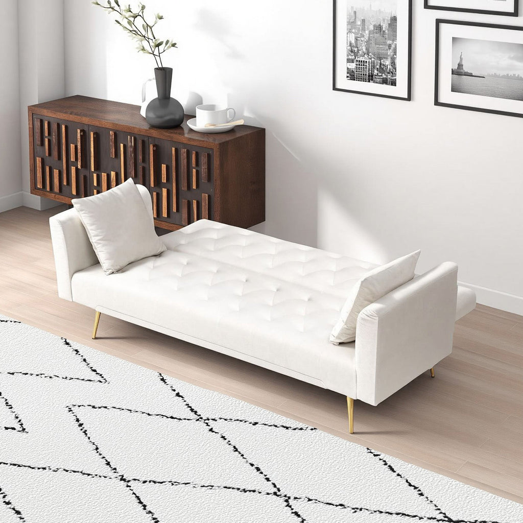 71 Inch Convertible Love Seat Sofa, American Retro