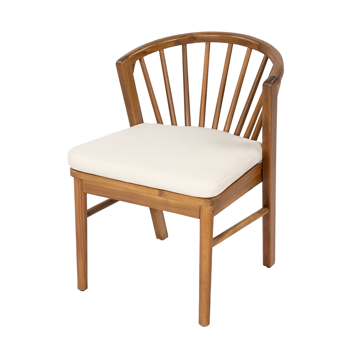 Outdoor Dining Chairs Set of 2 - Acacia Wood Patio Chairs
