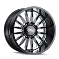 Cali Off-Road 9110 Summit 24x14 / 6x135 BP / -76mm Offset / 87.1mm Hub Gloss Black Milled Wheel 9110-24436BM