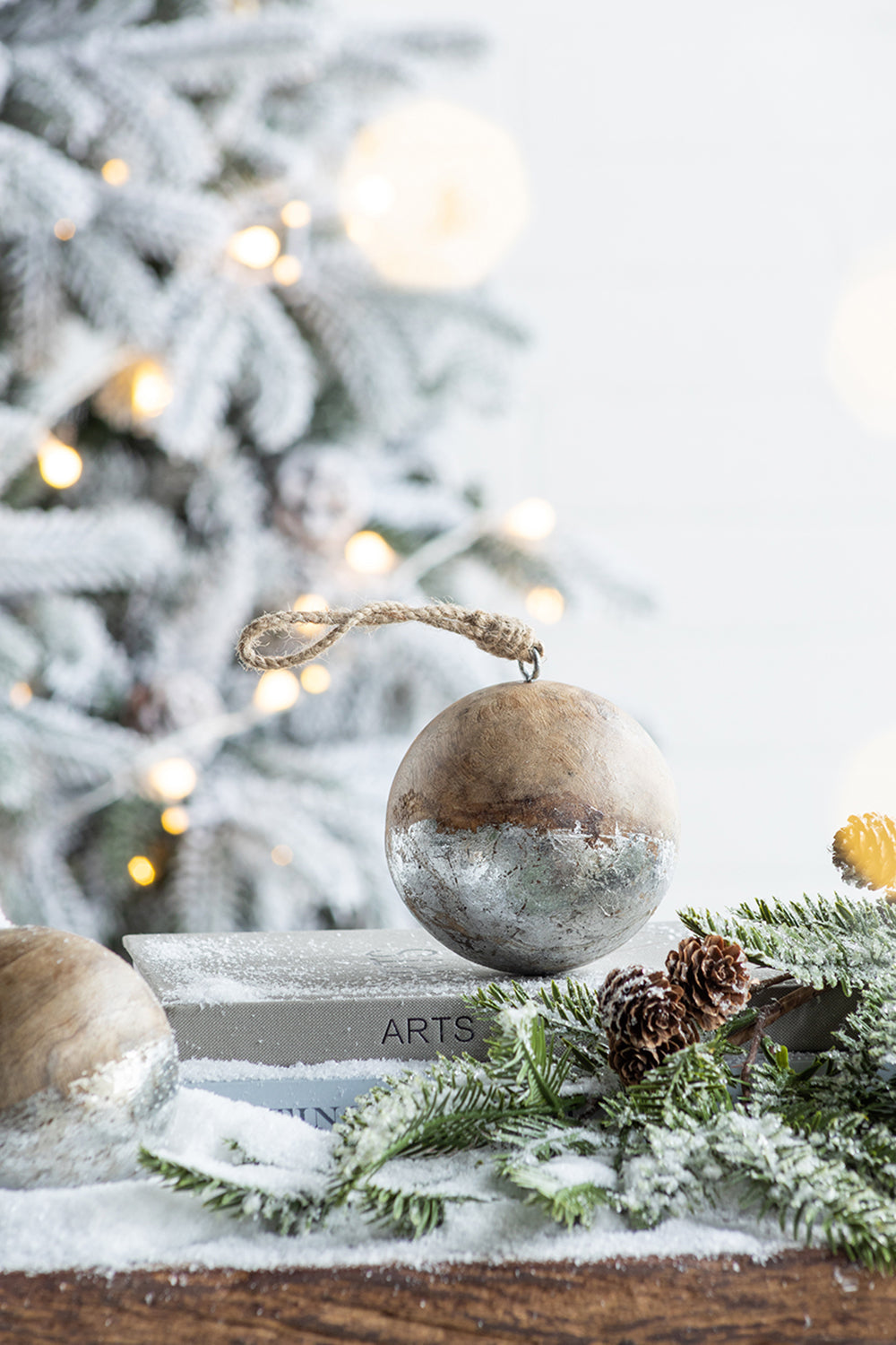 D4" Christmas Ball Ornaments - Set of 4