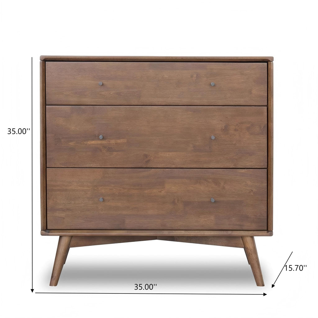 Caroline Mid Century Modern Solid Wood Dresser