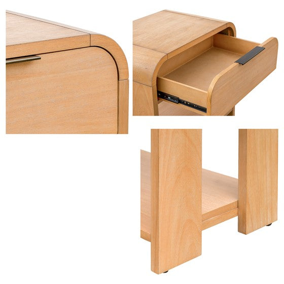 Modern One Drawer Nightstand
