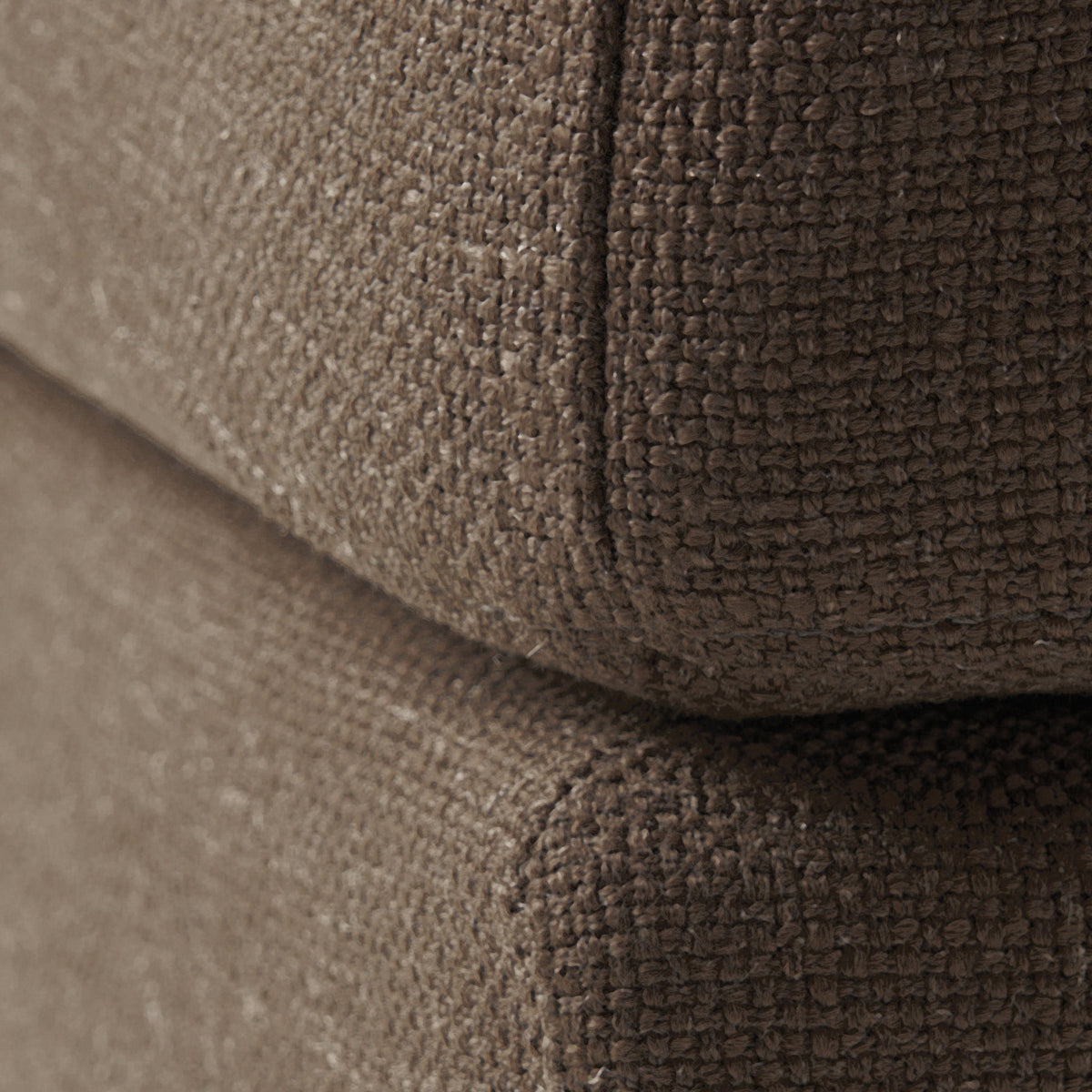 Upholstered Ottoman, Chocolate