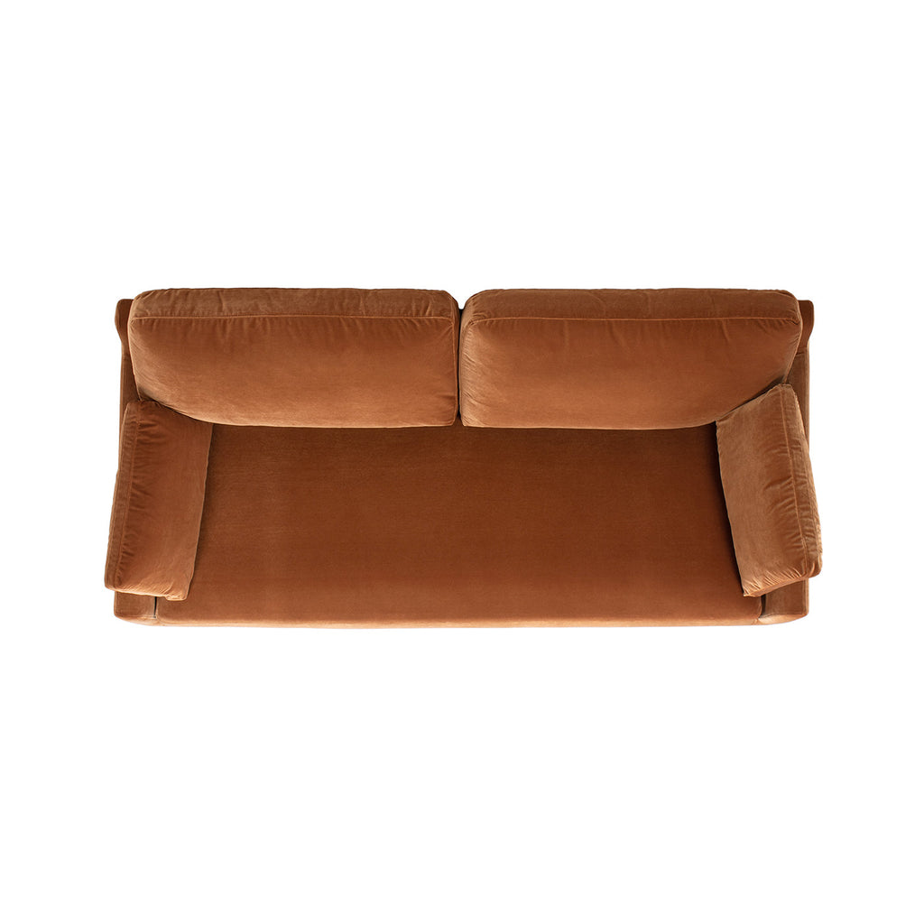 Pasadena 75.5" Modern Farmhouse Sofa in Burnt