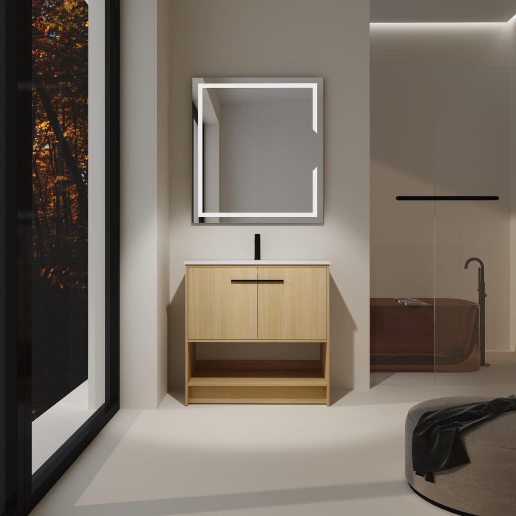 36" Bathroom Vanity with Ceramic Sink